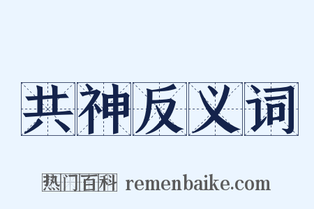 共神反义词是什么意思的图片